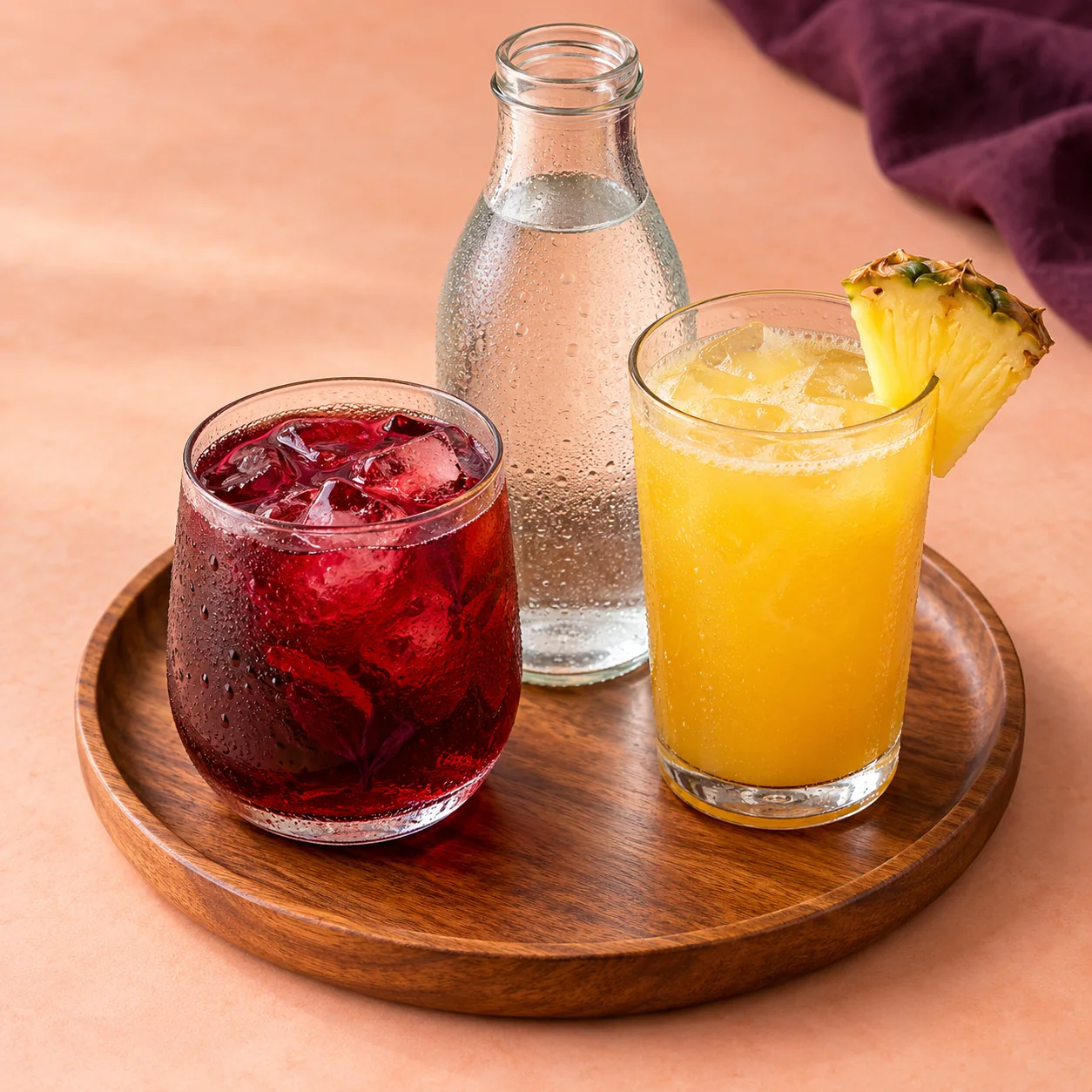 A selection of drinks