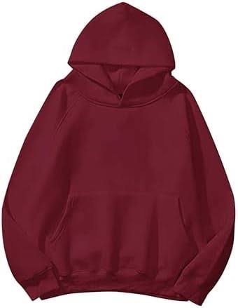 4XL - MAROON BAGGY HOODY