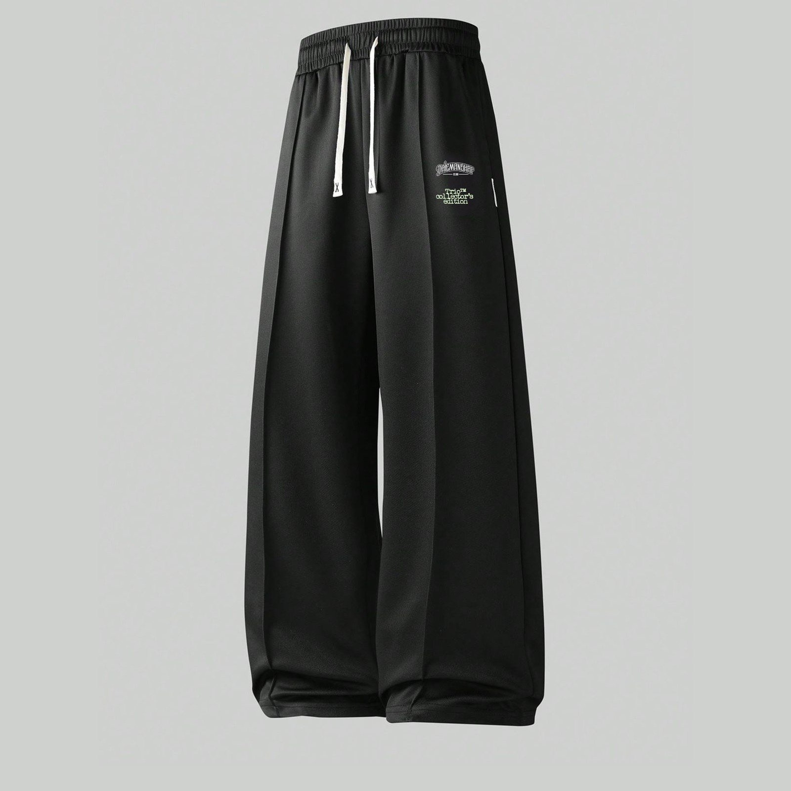 Black Baggy Trackpants - XL